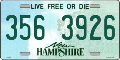 NH license plate 3563926