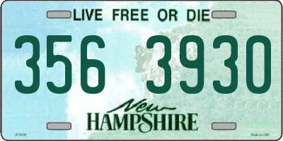 NH license plate 3563930