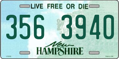 NH license plate 3563940