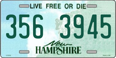 NH license plate 3563945
