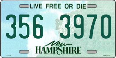 NH license plate 3563970