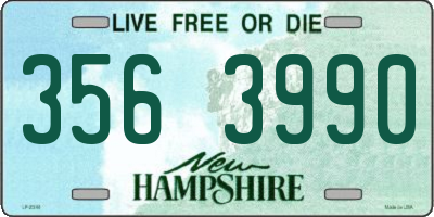 NH license plate 3563990
