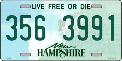 NH license plate 3563991