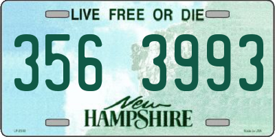 NH license plate 3563993