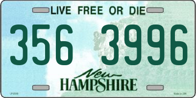 NH license plate 3563996