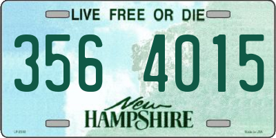 NH license plate 3564015