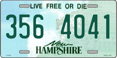 NH license plate 3564041