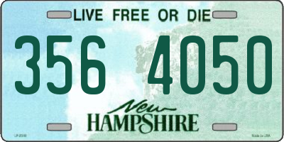 NH license plate 3564050