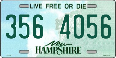 NH license plate 3564056