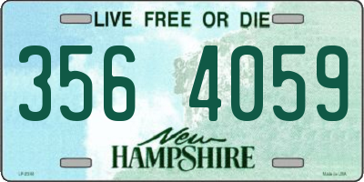 NH license plate 3564059
