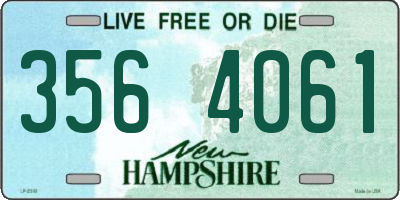NH license plate 3564061
