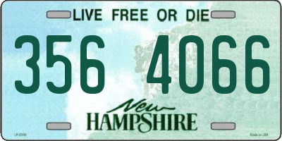 NH license plate 3564066