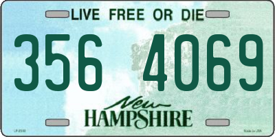 NH license plate 3564069