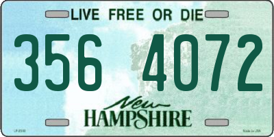 NH license plate 3564072