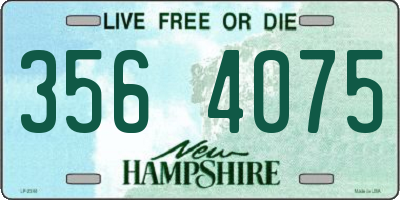 NH license plate 3564075
