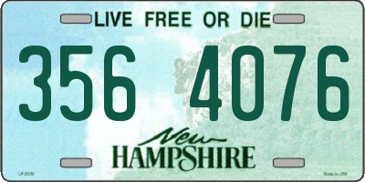 NH license plate 3564076