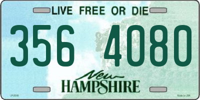 NH license plate 3564080