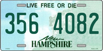 NH license plate 3564082