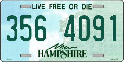 NH license plate 3564091