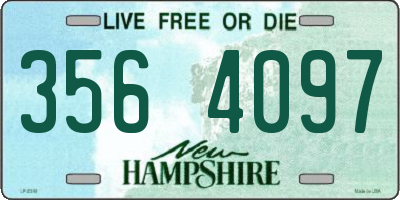 NH license plate 3564097