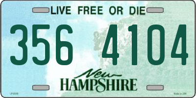 NH license plate 3564104
