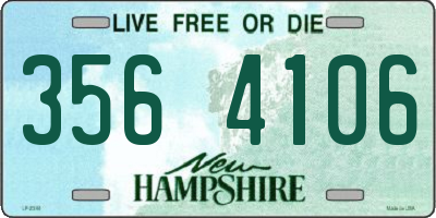 NH license plate 3564106