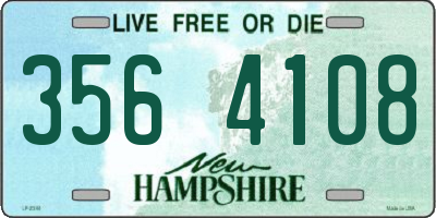NH license plate 3564108