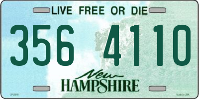 NH license plate 3564110