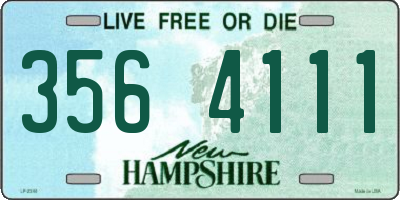 NH license plate 3564111