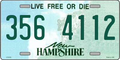 NH license plate 3564112