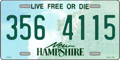 NH license plate 3564115