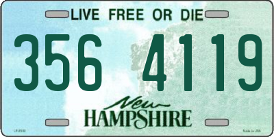 NH license plate 3564119