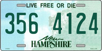 NH license plate 3564124