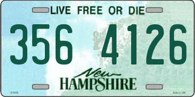 NH license plate 3564126