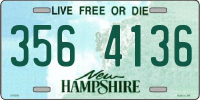 NH license plate 3564136