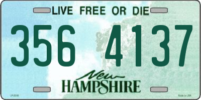 NH license plate 3564137