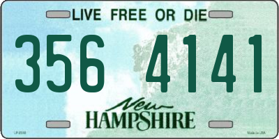 NH license plate 3564141