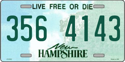 NH license plate 3564143