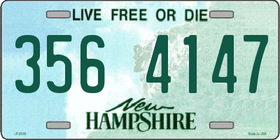 NH license plate 3564147