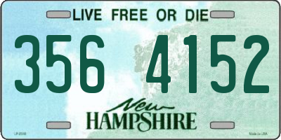 NH license plate 3564152