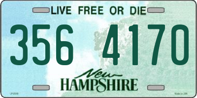 NH license plate 3564170