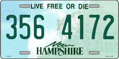 NH license plate 3564172
