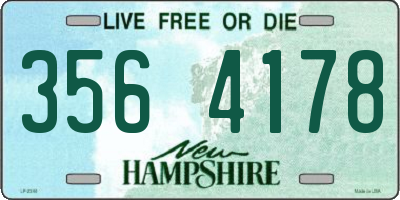NH license plate 3564178