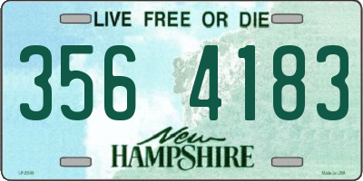 NH license plate 3564183