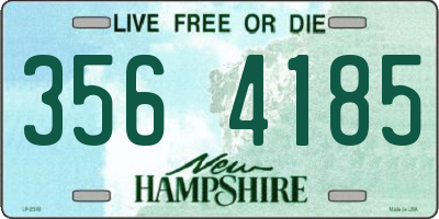 NH license plate 3564185