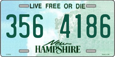 NH license plate 3564186