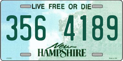 NH license plate 3564189