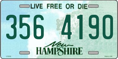 NH license plate 3564190