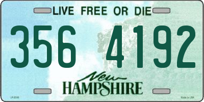 NH license plate 3564192