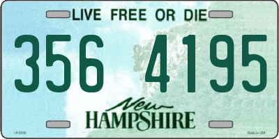 NH license plate 3564195